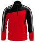 Preview: Masita Zip-Sweater Forza rot-schwarz