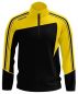 Preview: Masita Zip-Sweater Forza schwarz-gelb