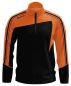 Preview: Masita Zip-Sweater forza schwarz-orange
