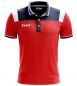 Preview: Zeus Poloshirt Vesuvio rot-blau-weiß