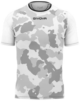 Givova Trikot - Set Army weiß-grau