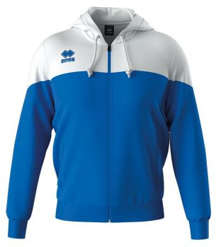 Errea Hoody Ben royalblau-weiß