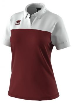 Errea Damen Poloshirt Bonnie weinrot-weiß