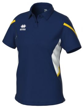 Errea Damen Poloshirt Carmen blau-gelb-weiß