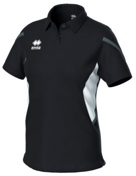 Errea Damen Poloshirt Carmen schwarz-weiß