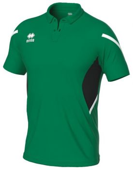 Errea Poloshirt Clark grün-schwarz-weiß