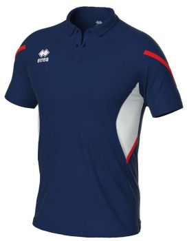 Errea Poloshirt Clark blau-rot-weiß