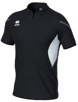 Errea Poloshirt Clark schwarz-weiß