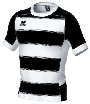 Errea Rugby Trikot Clyne schwarz-weiß