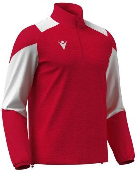 Macron 1/4-Zip Cuzco rot-weiß