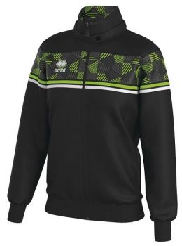 Errea Damen Trainingsjacke Diana schwarz-neongrün-weiß