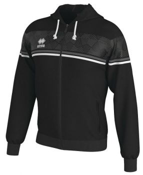 Errea Hoodie Dragos schwarz-anthrazit-weiß