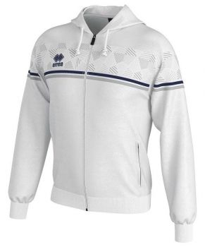 Errea Kapuzensweatjacke Dragos weiß-blau-grau