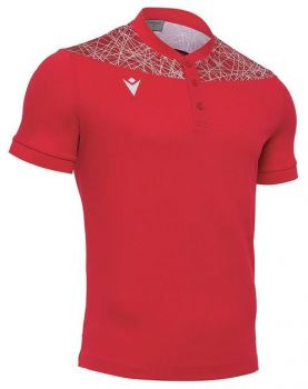 Macron Poloshirt Chenda rot-weiß