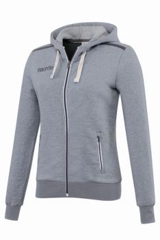 Macron Damen Kapuzensweatjacke Grime grau