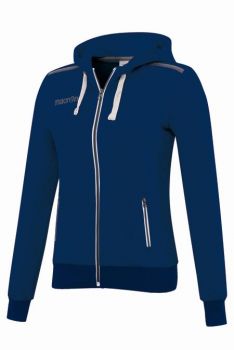 Macron Damen Kapuzensweatjacke Grime blau