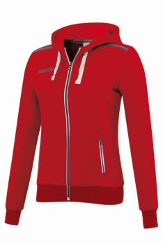 Macron Damen Kapuzensweatjacke Grime rot