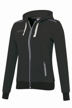 Macron Damen Kapuzensweatjacke Grime schwarz