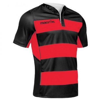 Macron Rugby Trikot Idmon schwarz-rot