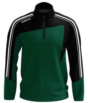 Masita Zip-Sweater Forza grün-schwarz