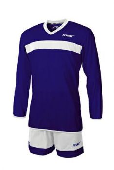 Max Sport Trikot-Set Vercelli blau-weiß langarm