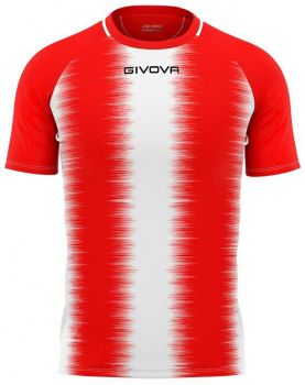 Givova Trikot-Set Stripe rot-weiß