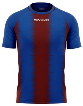 Givova Trikot-Set Stripe blau-weinrot