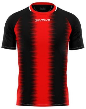 Givova Trikot-Set Stripe schwarz-rot