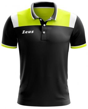 Zeus Poloshirt Vesuvio schwarz-neongelb