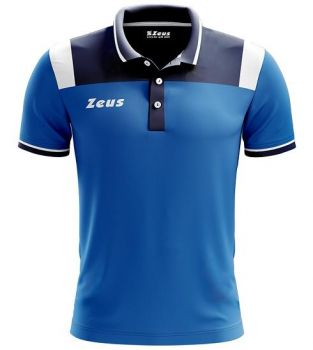 Zeus Poloshirt Vesuvio blau-weiß