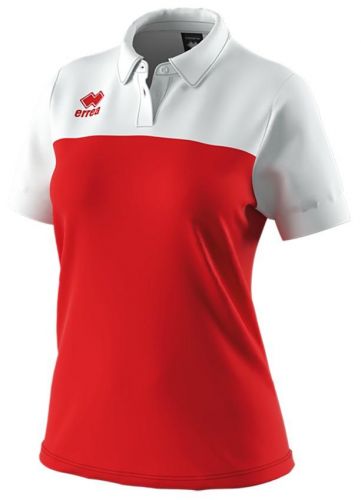 Errea Damen Poloshirt Bonnie rot-weiß