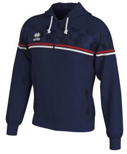 Errea Kapuzensweatjacke Dragos blau-rot-weiß