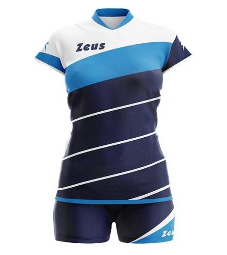 zeus Damen Vollyeball Trikot Lybra blau-weiß