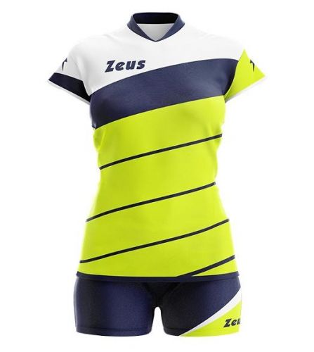 Zeus Damen Volleyball Trikot Lybra neongelb-blau-weiß