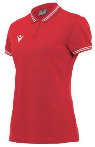 Macron Damen Poloshirt Hambo rot-weiß