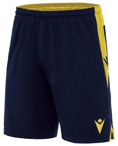 Macron Fußball Short Tempel navyblau-gelb