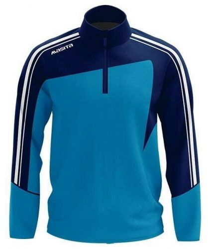 Masita Zip-Sweater Forza hellblau-dunkelblau