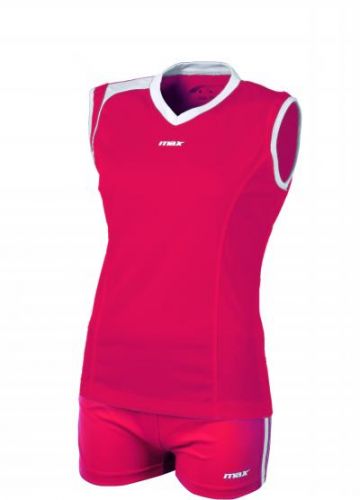 Max Sport Damen Volleyball Trikot Belluno rot-weiß