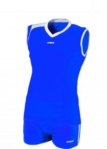 Max Sport Damen Volleyball Trikot Belluno blau-weiß