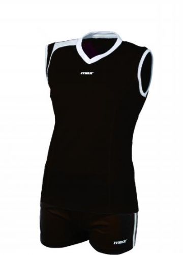 Max Sport Damen Volleyball Trikot Belluno schwarz-weiß