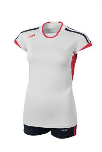 Max Sport Damen Volleyball Trikot weiß-rot-blau