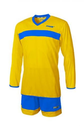 Max Sport Trikot Vercelli gelb-blau