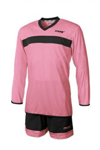 Max Sport Trikot Vercelli rosa-schwarz kurzarm