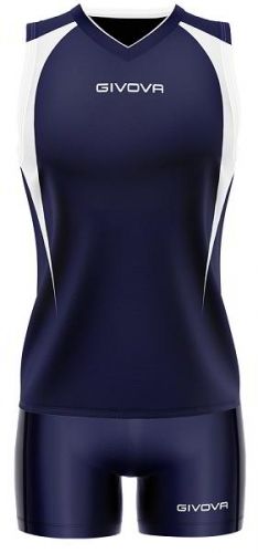 Givova Damen Volleyball Trikot Spike blau-weiß