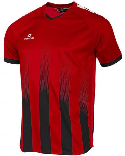 Stanno Trikot Vivid rot-schwarz gestreift