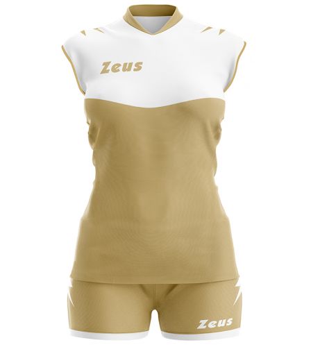 Zeus Damen Volleyball Trikot Sara gold-weiß