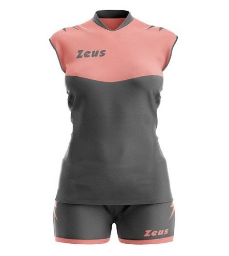 Zeus Damen Volleyball Trikot Sara grau-rosa