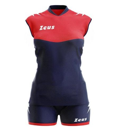 Zeus Damen Volleyball Trikot sara blau-rot