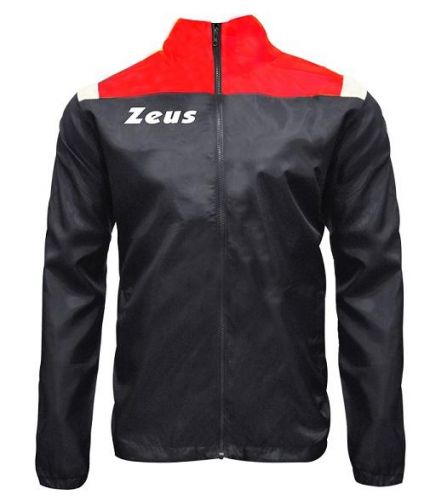 Zeus Regenjacke Vesuvio dunkelgrau-rot-weiß