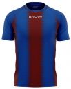 Givova Trikot Stripe blau-weinrot gestreift